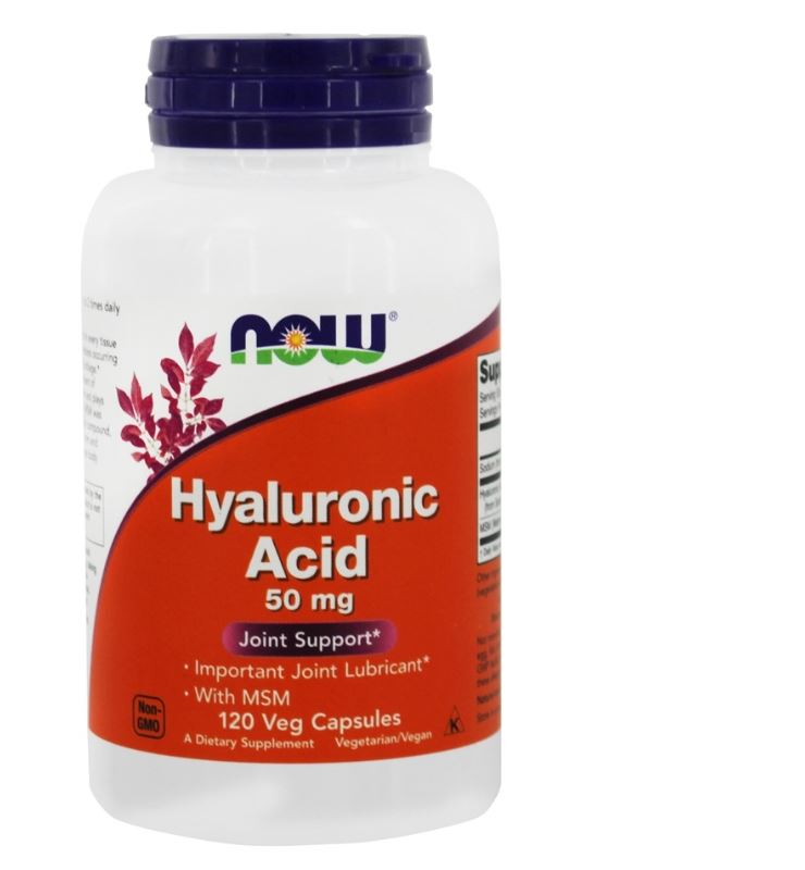 Hyaluronic Acid with MSM 50 mg. - 120 Vegetarian Capsules