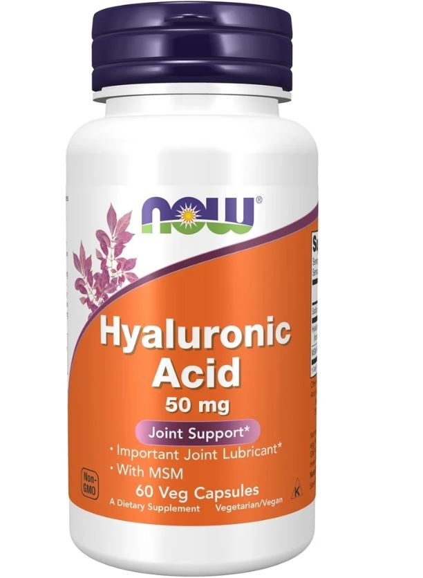 Hyaluronic Acid with MSM 50 mg. - 60 Vegetarian Capsules