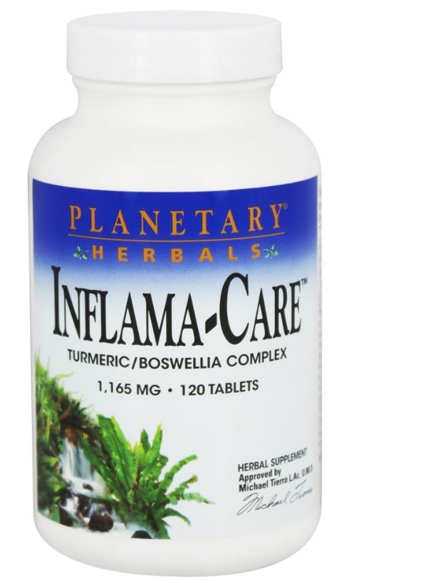 Inflama-Care Turmeric/Boswellia Complex 1165 mg. - 120 Tablets