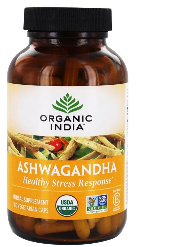 Organic Ashwagandha - 180 Vegetarian Capsules