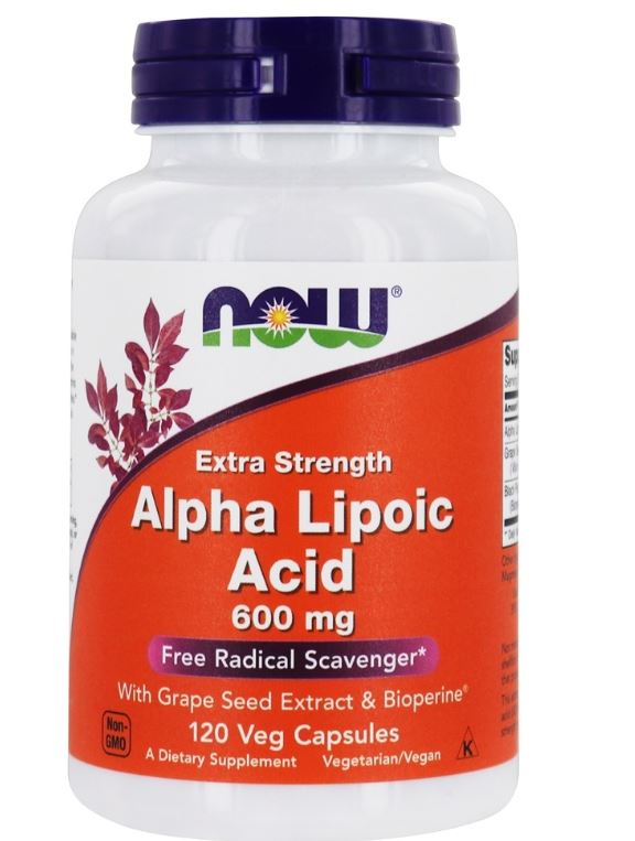 Alpha Lipoic Acid Extra Strength 600 mg. - 120 Vegetable Capsule(s)