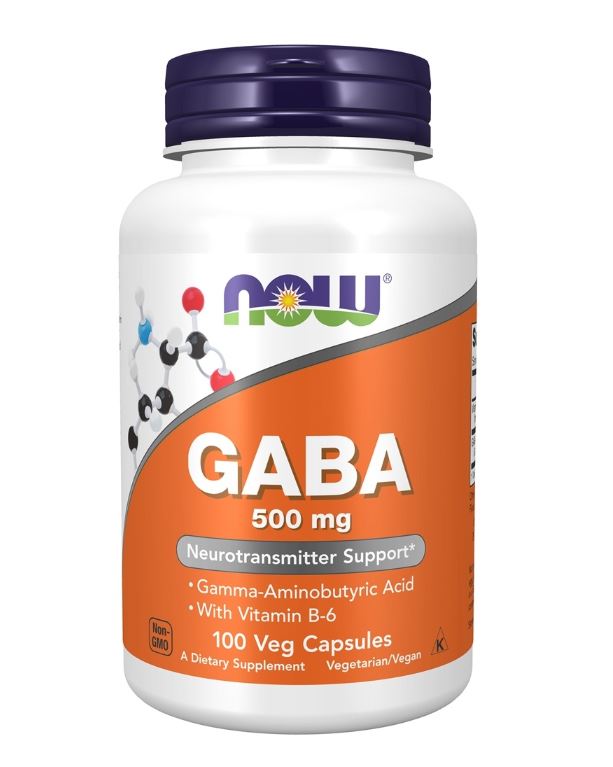 GABA with Vitamin B6 500 mg. - 100 Vegetable Capsule(s)