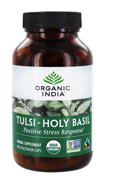 Organic Tulsi-Holy Basil - 180 Vegetarian Capsules