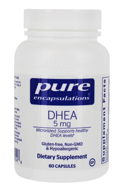 DHEA Micronized Dehydroepiandrosterone 5 mg. - 60 Capsules