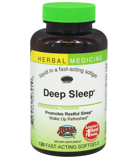 Deep Sleep Alcohol Free - 120 Softgels Contains California Poppy