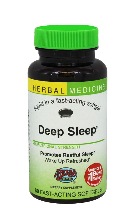 Deep Sleep Alcohol Free - 60 Softgels Contains California Poppy