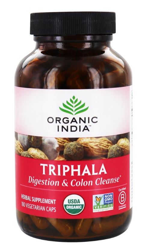 Organic Triphala Digestion & Colon Cleanse - 180 Vegetarian Capsules