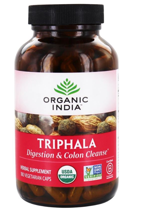 Organic Triphala Digestion & Colon Cleanse - 180 Vegetarian Capsules