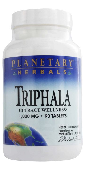 Triphala Traditional Ayurvedic Purifier 1000 mg. - 90 Tablets Formerly Planetary Formulas