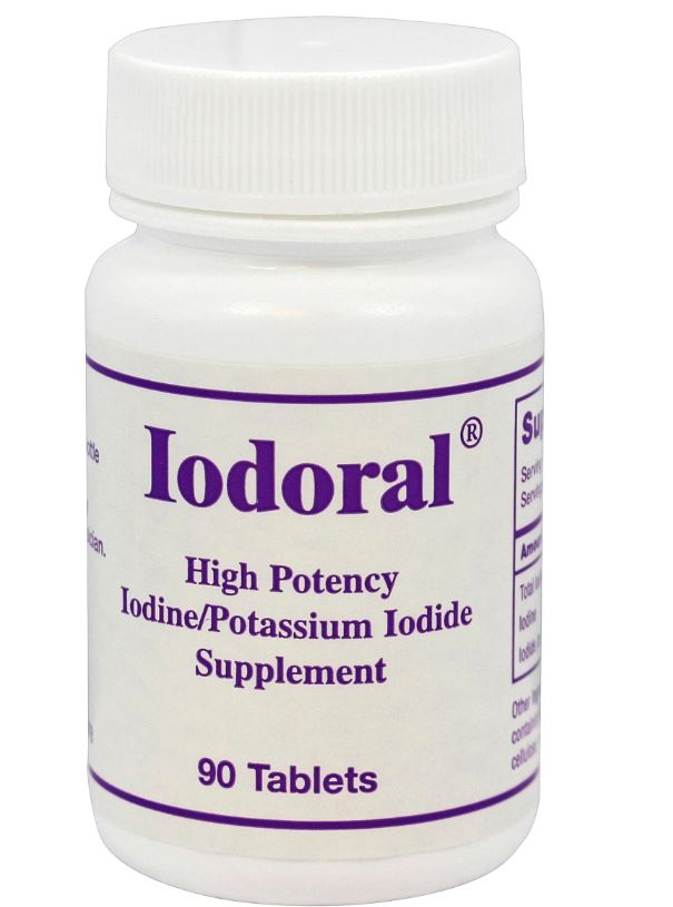 Iodoral High Potency Iodine/Potassium Iodide Supplement - 90 Tablets