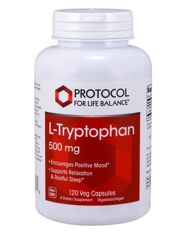 L-Tryptophan 500 mg. - 120 Vegetable Capsule(s)