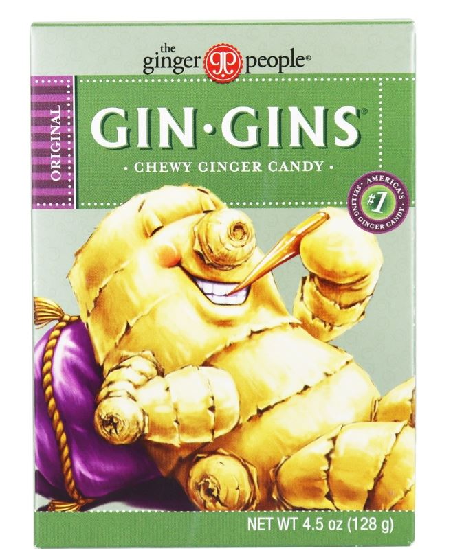 Gin Gins Chewy Ginger Candy Original Flavor - 4.5 oz.