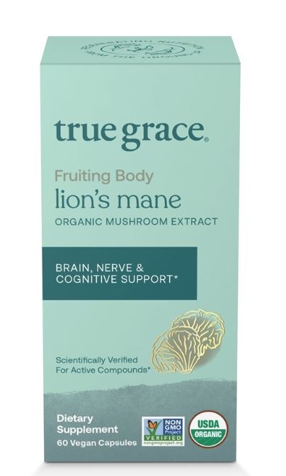 Lion's Mane Fruiting Body Organic Mushroom Extract - 60 Vegan Capsules