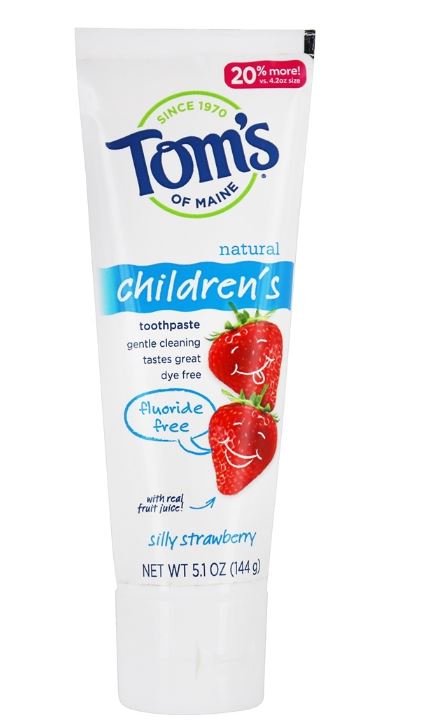 Natural Children's Fluoride-Free Toothpaste Silly Strawberry - 5.1 oz.