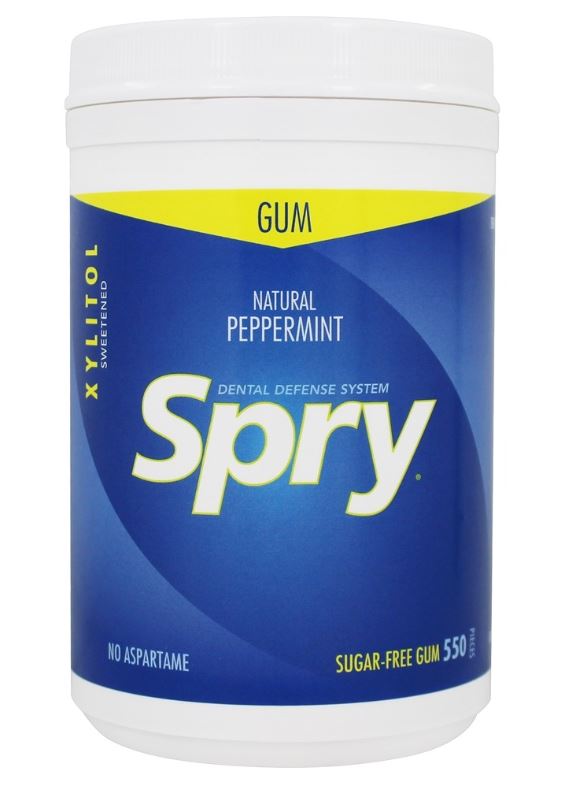 Spry Chewing Gum with Xylitol Peppermint - 550 Piece(s)