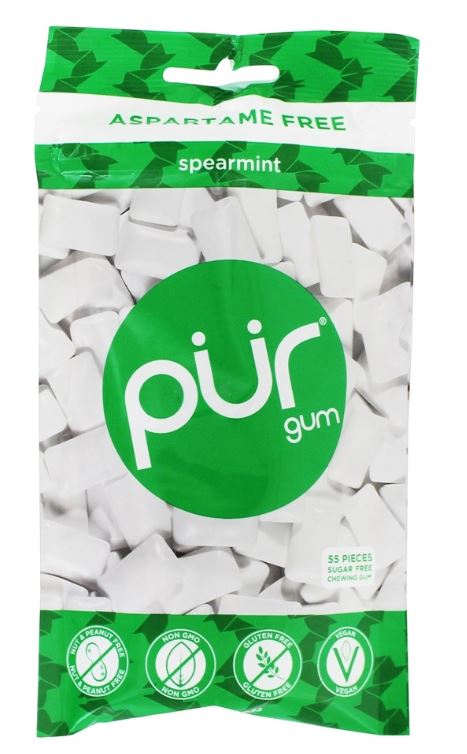 Sugar Free Chewing Gum Spearmint - 55 Piece(s)