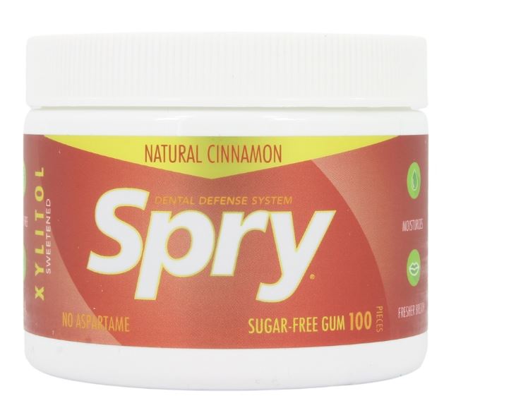 Spry Chewing Gum with Xylitol Cinnamon - 100 Piece(s)