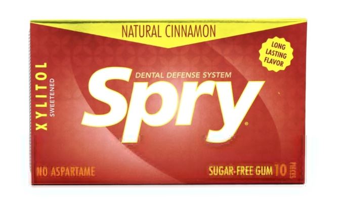 Spry Natural Xylitol Chewing Gum Cinnamon - 10 Piece(s)