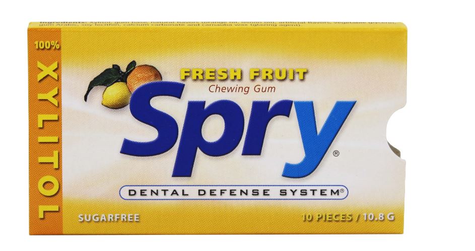 Spry Natural Xylitol Chewing Gum Fresh Fruit - 10 Piece(s)