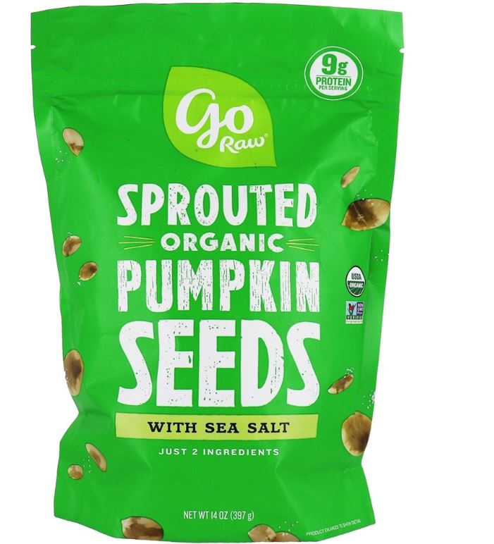 Sprouted Organic Pumpkin Seeds With Sea Salt - 14 oz.