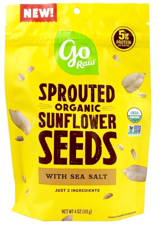 Sprouted Organic Sunflower Seeds with Sea Salt - 4 oz.