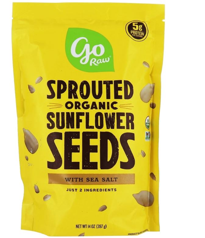 Sprouted Organic Sunflower Seeds With Sea Salt - 14 oz.