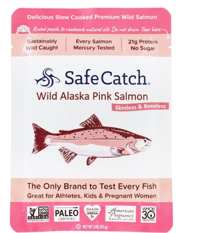 Premium Skinless & Boneless Wild Alaska Pink Salmon Pouch - 3 oz.