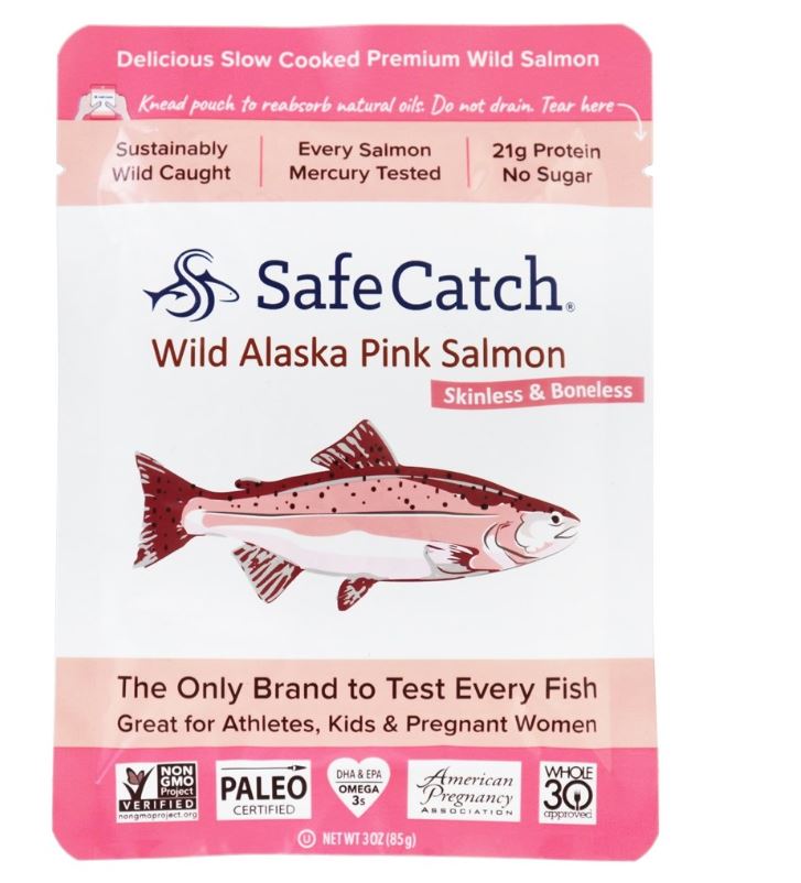 Premium Skinless & Boneless Wild Alaska Pink Salmon Pouch - 3 oz.