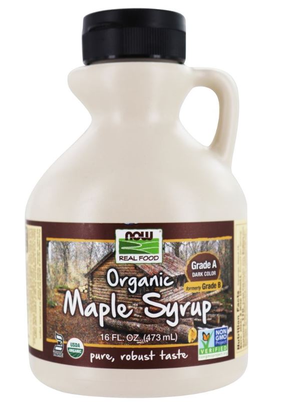 NOW Real Food Organic Maple Syrup Grade A Dark - 16 fl. oz.