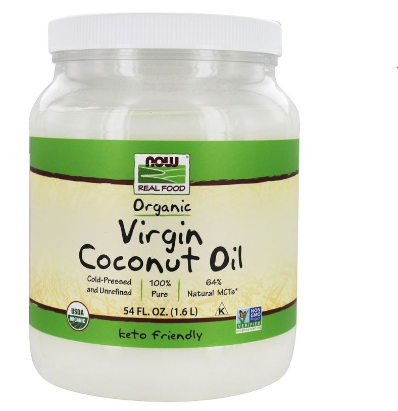 NOW Real Food Organic Virgin Coconut Oil Cold Pressed & Unrefined - 54 fl. oz.