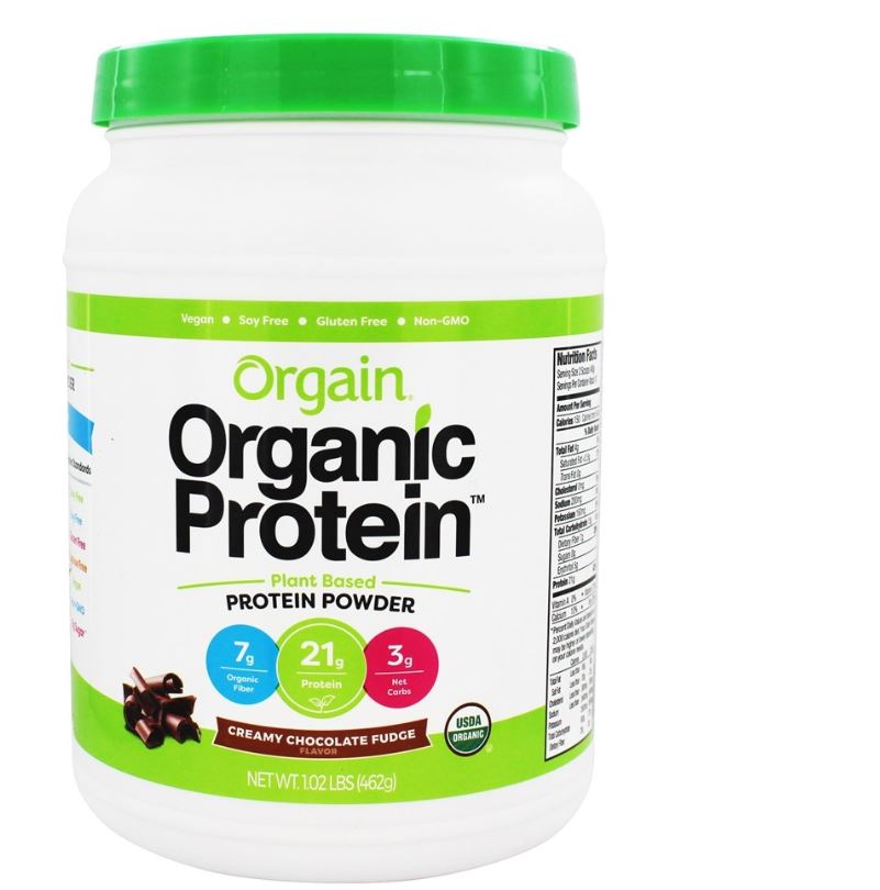 Organic Protein Plant-Based Protein Powder Creamy Chocolate Fudge - 1.02 lbs.