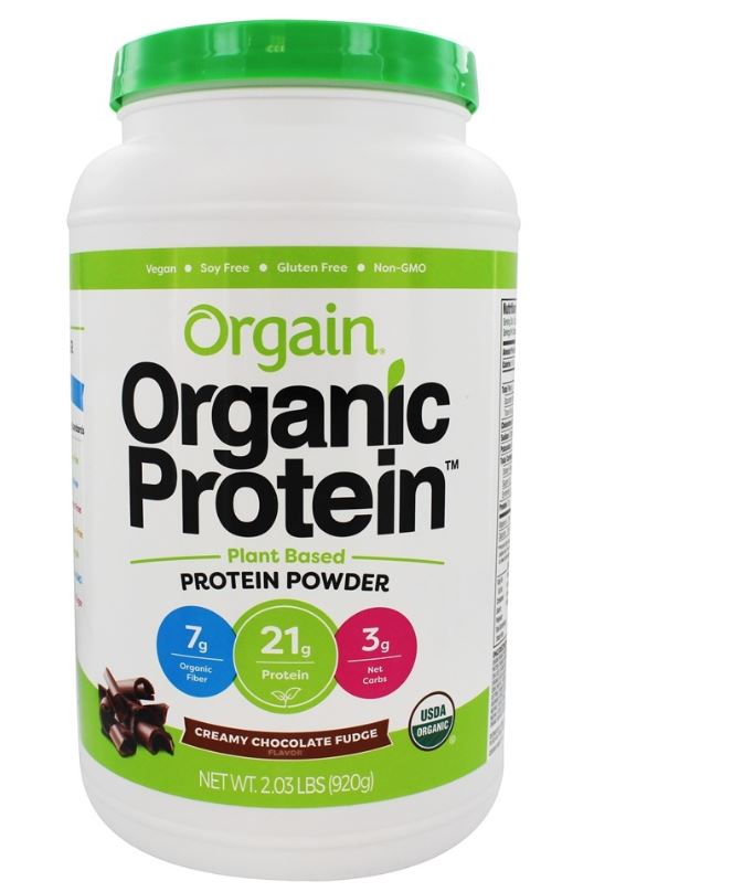 Organic Protein Plant Based Powder Creamy Chocolate Fudge - 2.03 lbs.