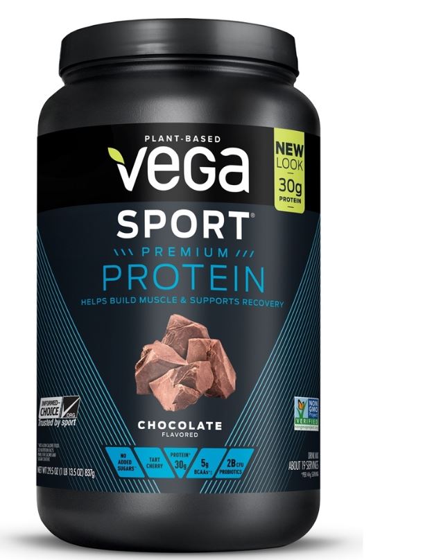 Vega Sport Premium Plant-Based Protein Powder Chocolate - 29.5 oz.