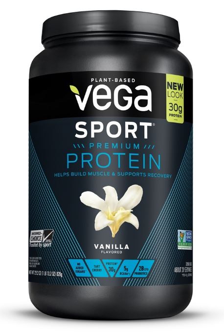 Vega Sport Premium Plant-Based Protein Powder Vanilla - 29.2 oz.