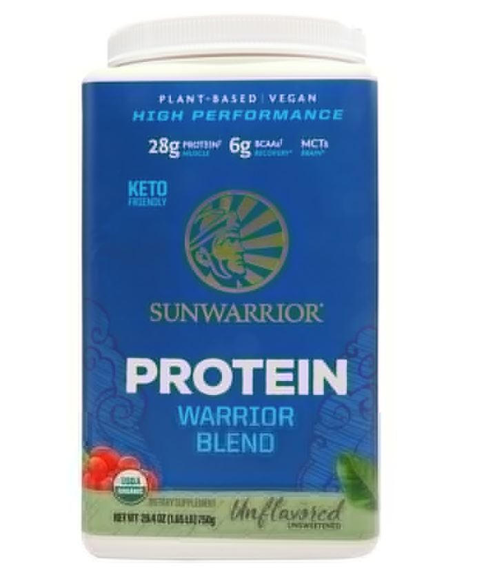 Warrior Blend Plant-Based Organic Protein Powder Unflavored - 750 Grams